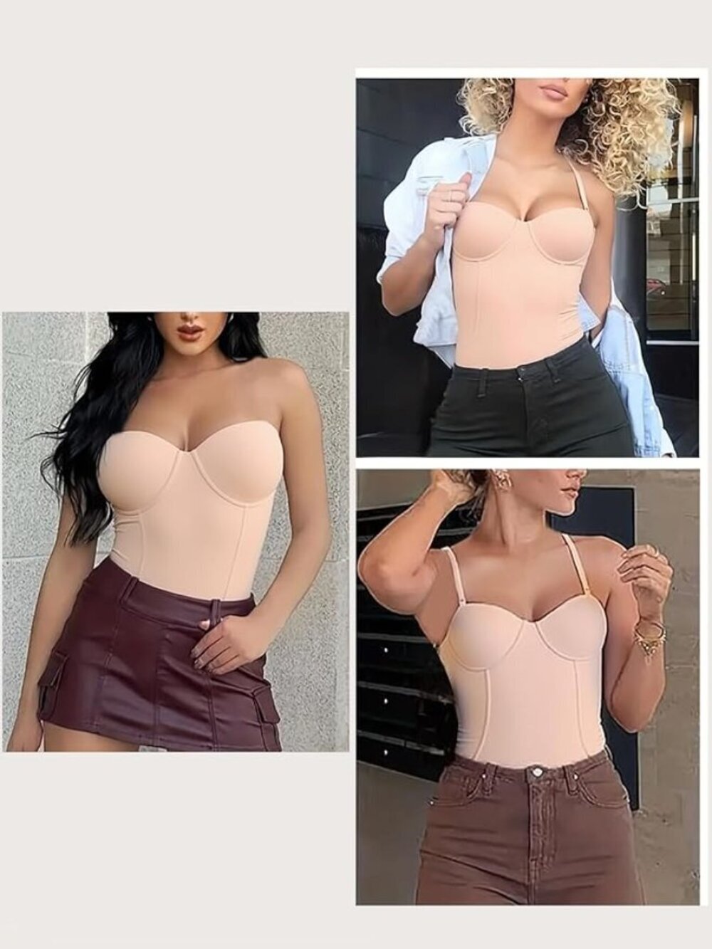 Women's Strapless Body Shaper Tummy Control